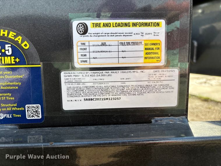 image for item EV3163 2025 Maxx-D C6X equipment trailer