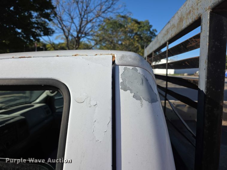 image for item FI0587 2003 Ford F350 Super Duty XL dump flatbed pickup truck