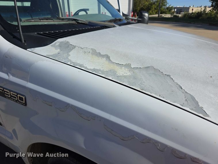 image for item FI0587 2003 Ford F350 Super Duty XL dump flatbed pickup truck