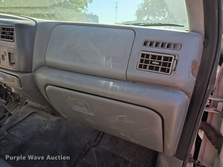 image for item FI0587 2003 Ford F350 Super Duty XL dump flatbed pickup truck