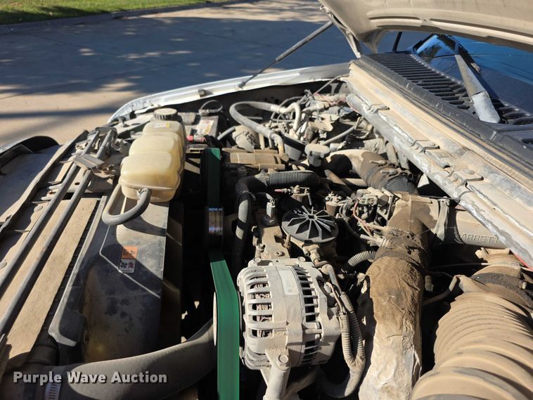 image for item FI0587 2003 Ford F350 Super Duty XL dump flatbed pickup truck