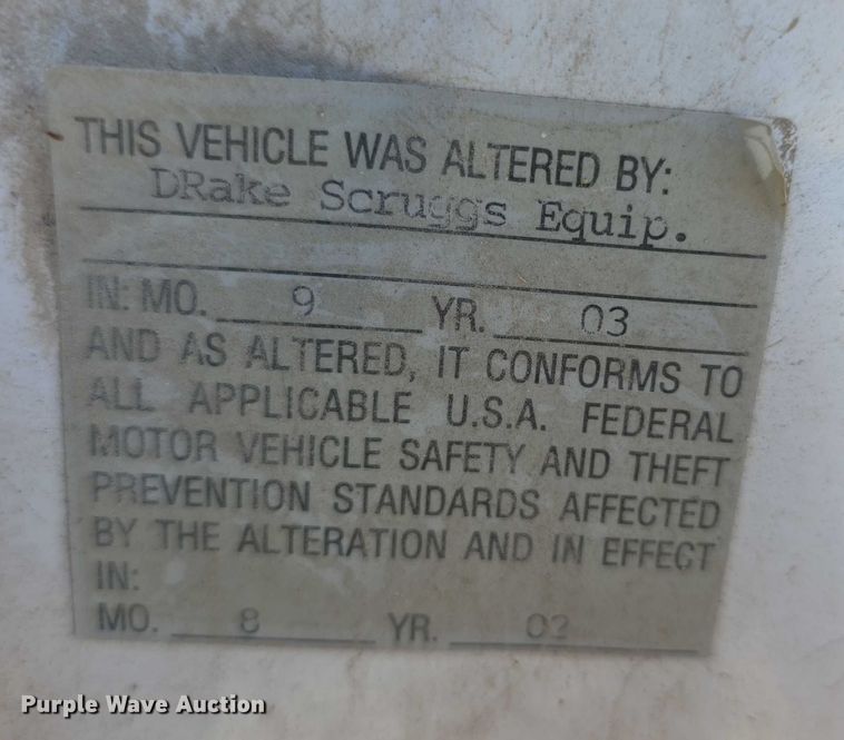 image for item FI0587 2003 Ford F350 Super Duty XL dump flatbed pickup truck