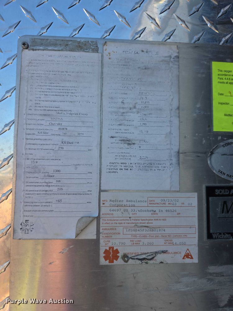 image for item FI0593 2008 Chevrolet C4500 ambulance