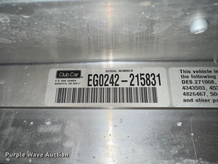 image for item GH9422 2002 Club Car Carryall 2 golf cart