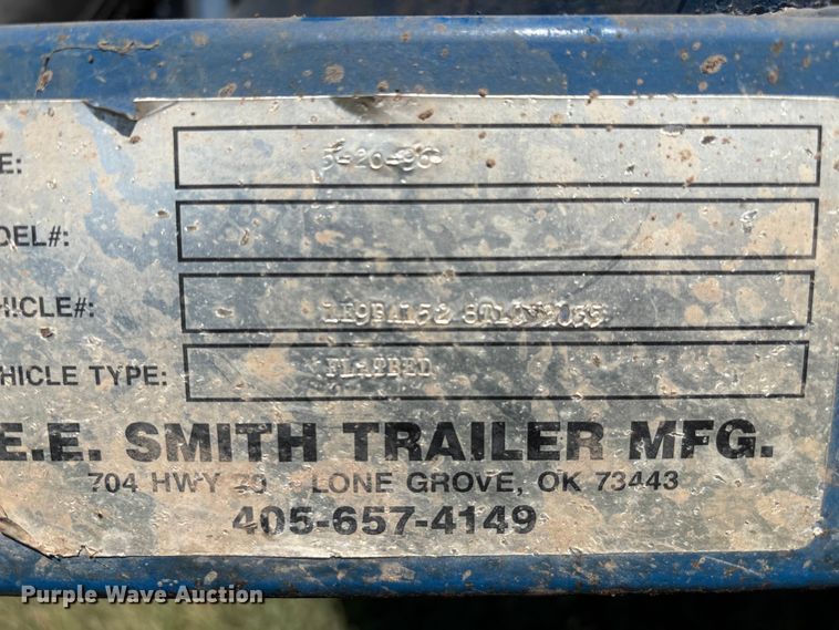 image for item GH9434 1996 EE Smith Trailer  fishery trailer