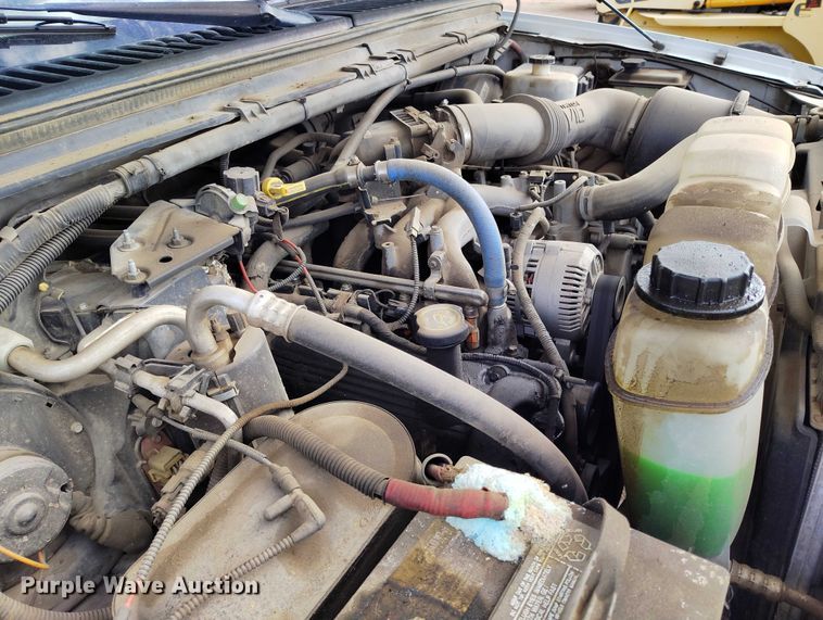 image for item IP9720 2000 Ford F350 Super Duty SuperCab dump flatbed pickup truck