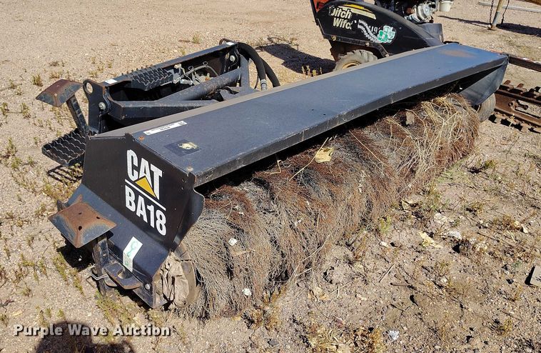 image for item IP9728 Caterpillar BA18 skid steer broom