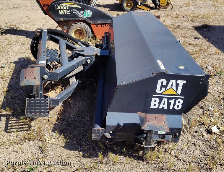 image for item IP9728 Caterpillar BA18 skid steer broom