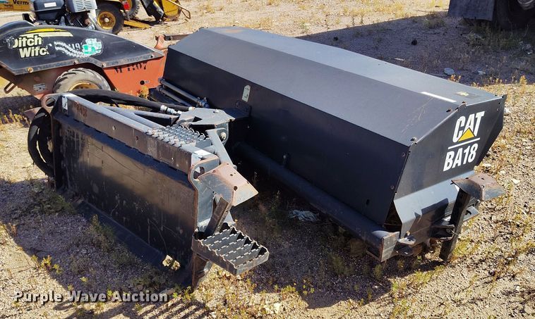 image for item IP9728 Caterpillar BA18 skid steer broom