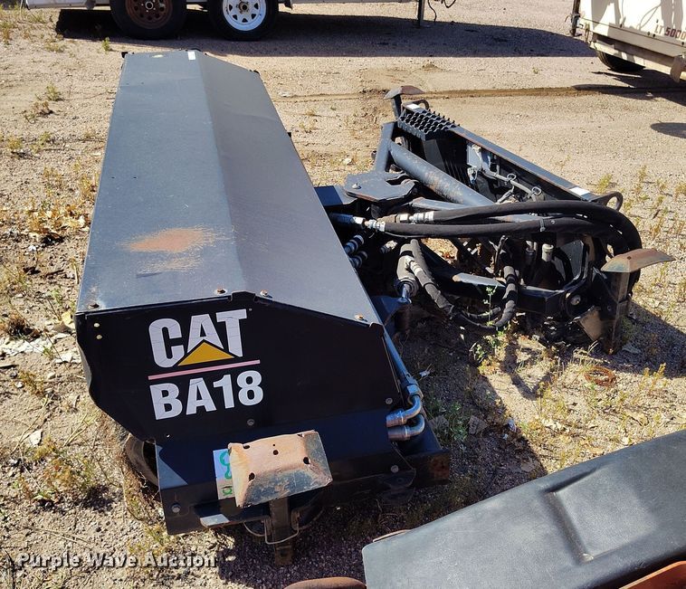 image for item IP9728 Caterpillar BA18 skid steer broom