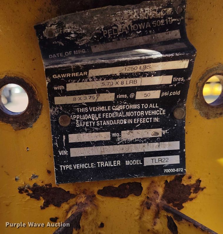 image for item IP9731 Vermeer SC222 stump grinder with trailer