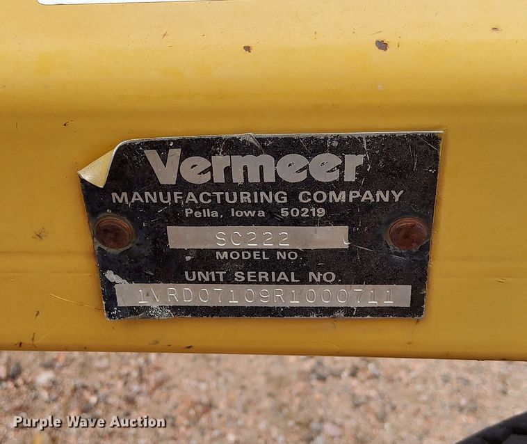 image for item IP9731 Vermeer SC222 stump grinder with trailer