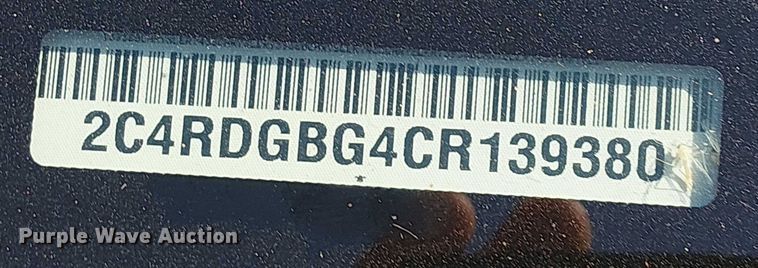 image for item NU9744 2012 Dodge Grand Caravan handicap accessible van