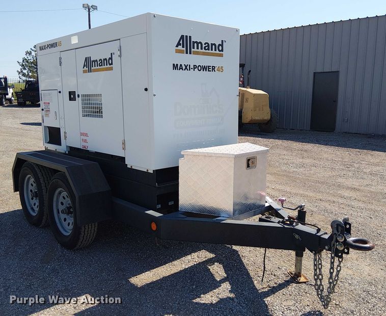 image for item NU9764 2017 Allmand Maxi-Power 45 generator