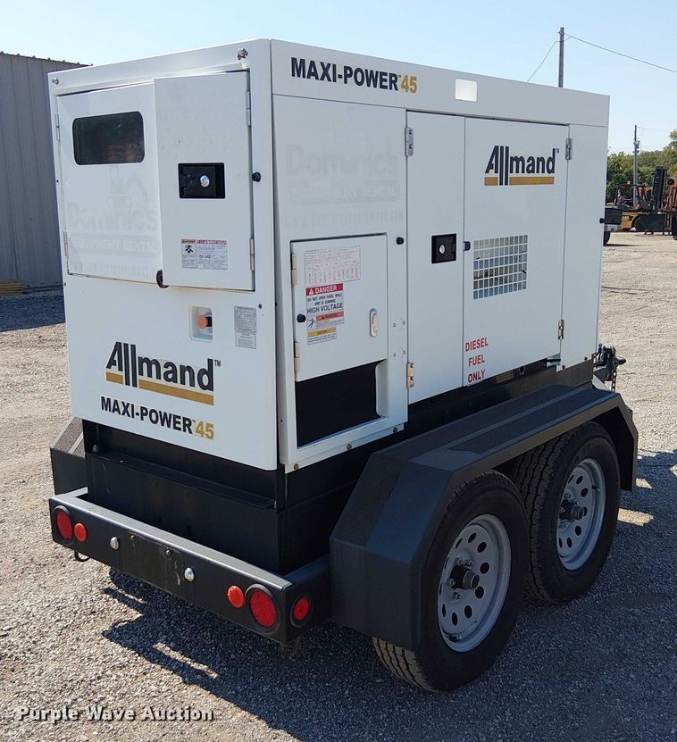 image for item NU9764 2017 Allmand Maxi-Power 45 generator