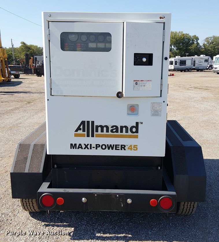 image for item NU9764 2017 Allmand Maxi-Power 45 generator