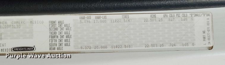 image for item NU9768 2012 Freightliner Business Class M2 utility / service truck