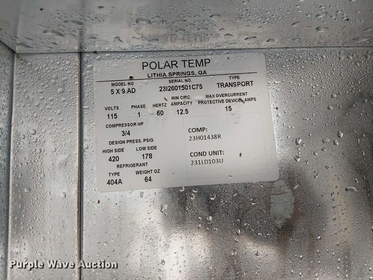 image for item NU9776 2024 Southwest Cooler Corp. freezer trailer