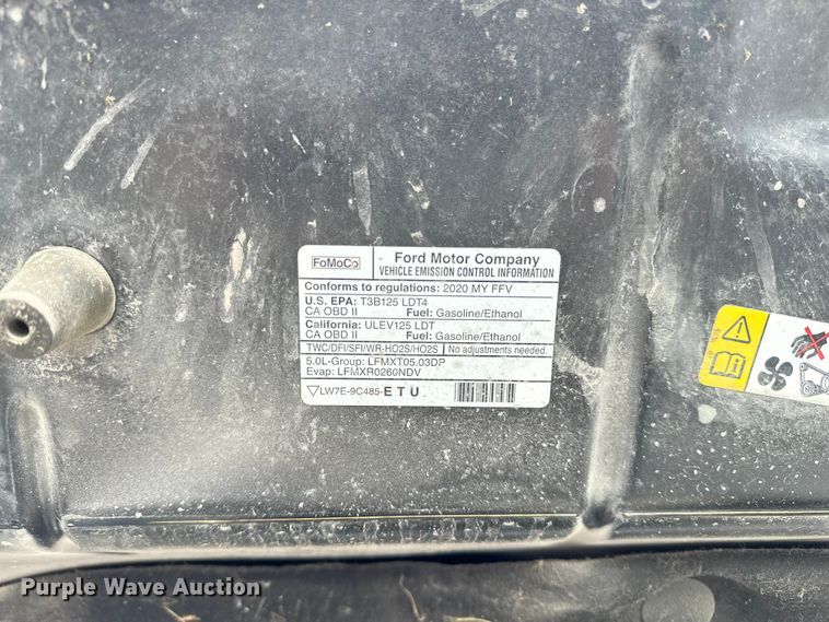 image for item OJ9932 2020 Ford F150 XLT SuperCrew pickup truck