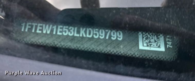 image for item OJ9932 2020 Ford F150 XLT SuperCrew pickup truck