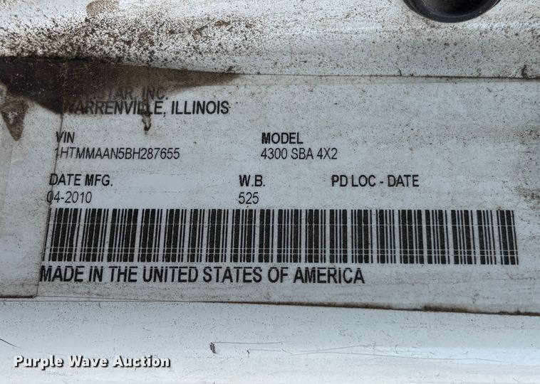 image for item YA1256 2011 International 4300 forestry bucket truck