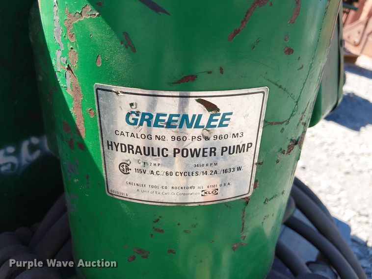 image for item DJ7884 Greenlee 885 conduit bender