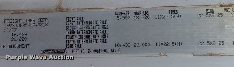 image for item DJ7893 1998 Freightliner FL80 bucket truck