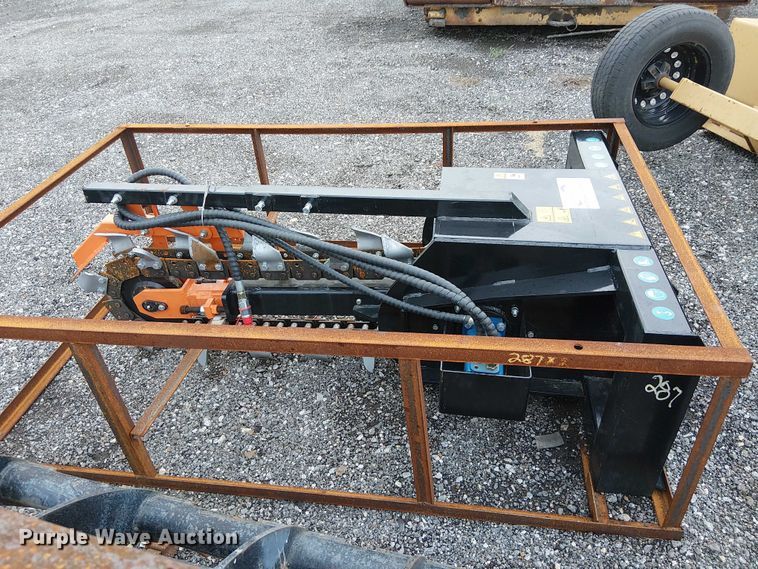 image for item DJ7926 2025 Mower King ECSSCT73 skid steer trencher