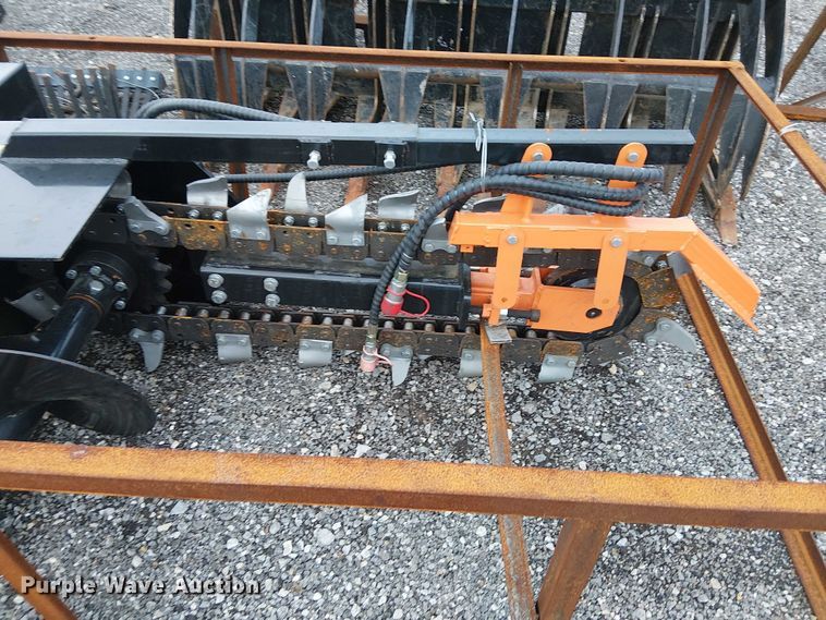 image for item DJ7926 2025 Mower King ECSSCT73 skid steer trencher