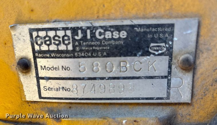 image for item DK0021 1974 Case 580B backhoe