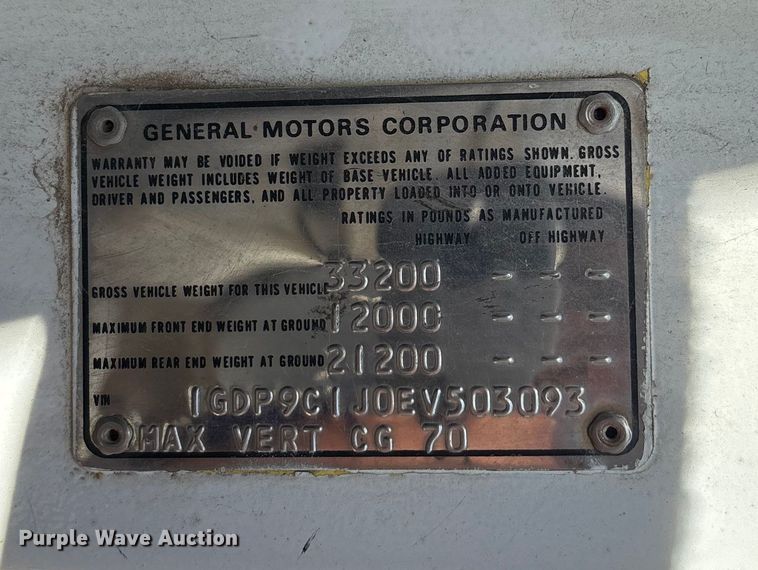 image for item DK0029 1984 GMC  Brigadier dump truck