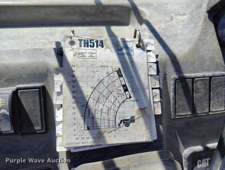 image for item DP5089 2010 Caterpillar TH514 telehandler