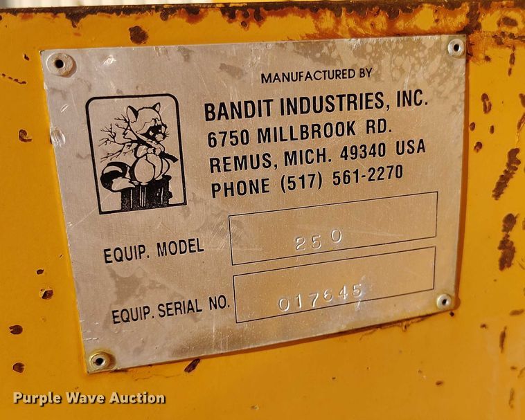image for item DP5098 2002 Bandit 250 wood chipper