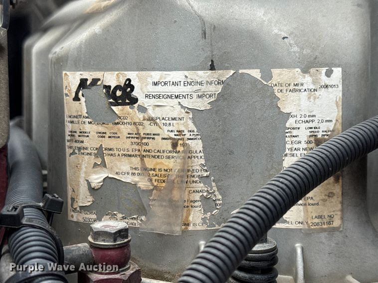 image for item DP8907 2007 Mack CTP713 dump truck