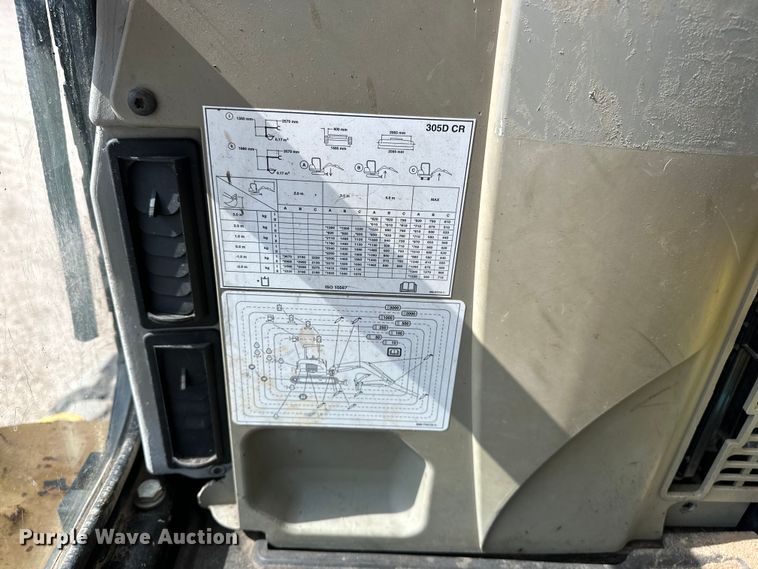 image for item DP8908 2011 Caterpillar 305D CR mini excavator