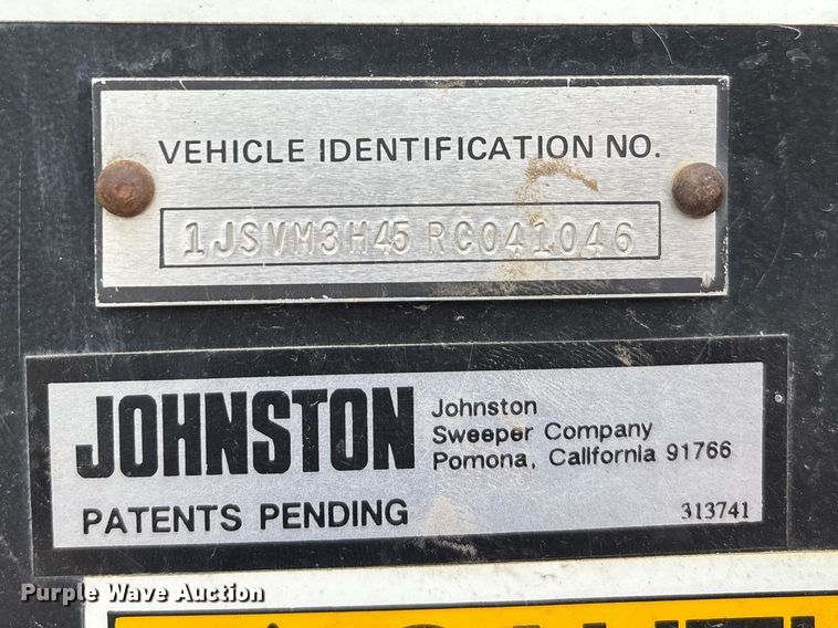 image for item DU1404 2024 Johnson V3000SP street sweeper