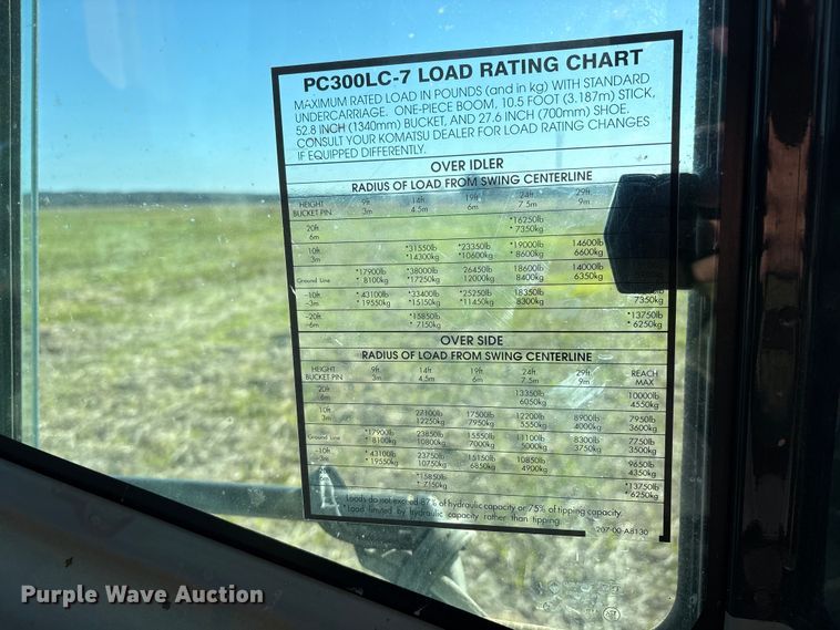 image for item DU1491 2007 Komatsu PC300 LC-7E0 excavator