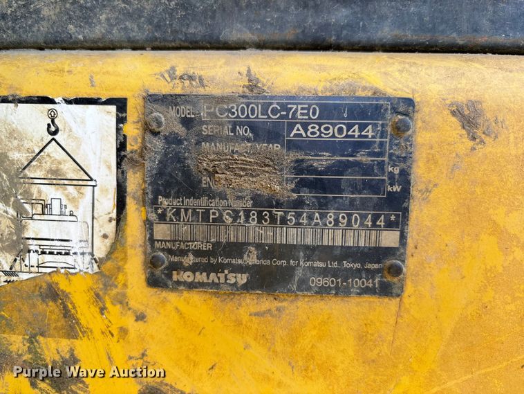 image for item DU1491 2007 Komatsu PC300 LC-7E0 excavator
