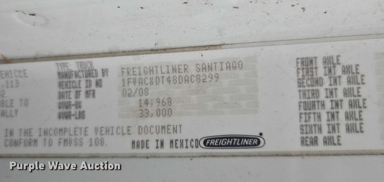 image for item DU2515 2008 Freightliner Business Class M2 bucket truck