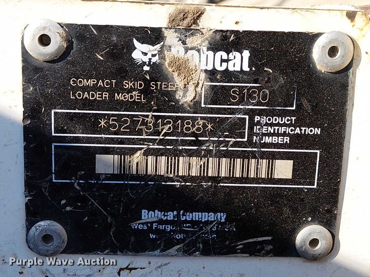 image for item DU3639 2005 Bobcat S130 skid steer loader