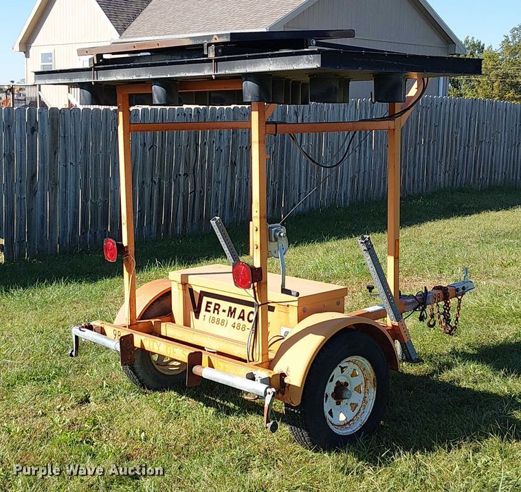 image for item DU3657 Ver-Mac ST-4825  arrow board trailer 