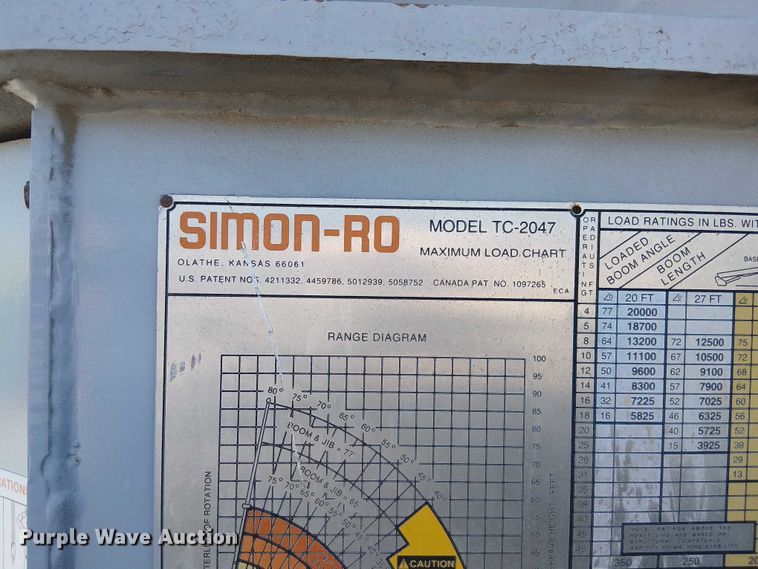 image for item DU3662 1995 International 4900 crane truck