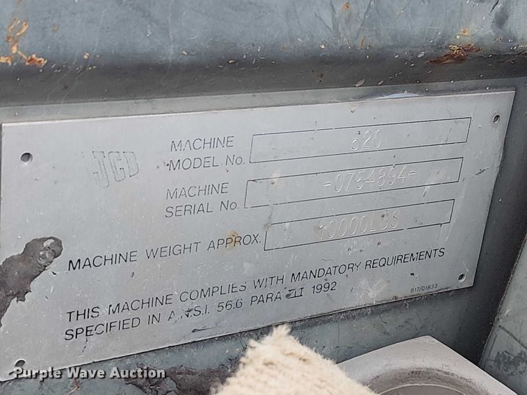 image for item DU3717 JCB 520 telehandler