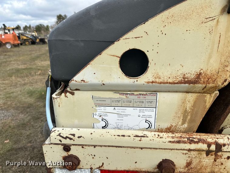 image for item DW4328 1999 Ingersoll Rand DD-130 double drum vibratory roller