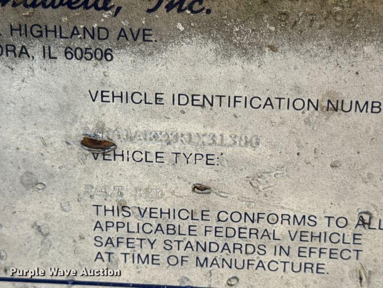 image for item DW6633 1994 Dynaweld equipment trailer