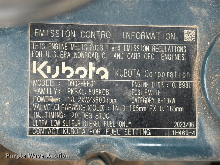 image for item DX5849 2023 Bobcat MT100 compact utility loader