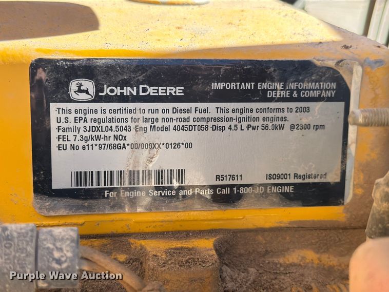 image for item DX5871 2003 John Deere 310G backhoe
