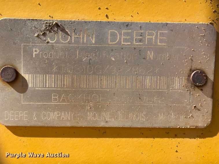 image for item DX5871 2003 John Deere 310G backhoe