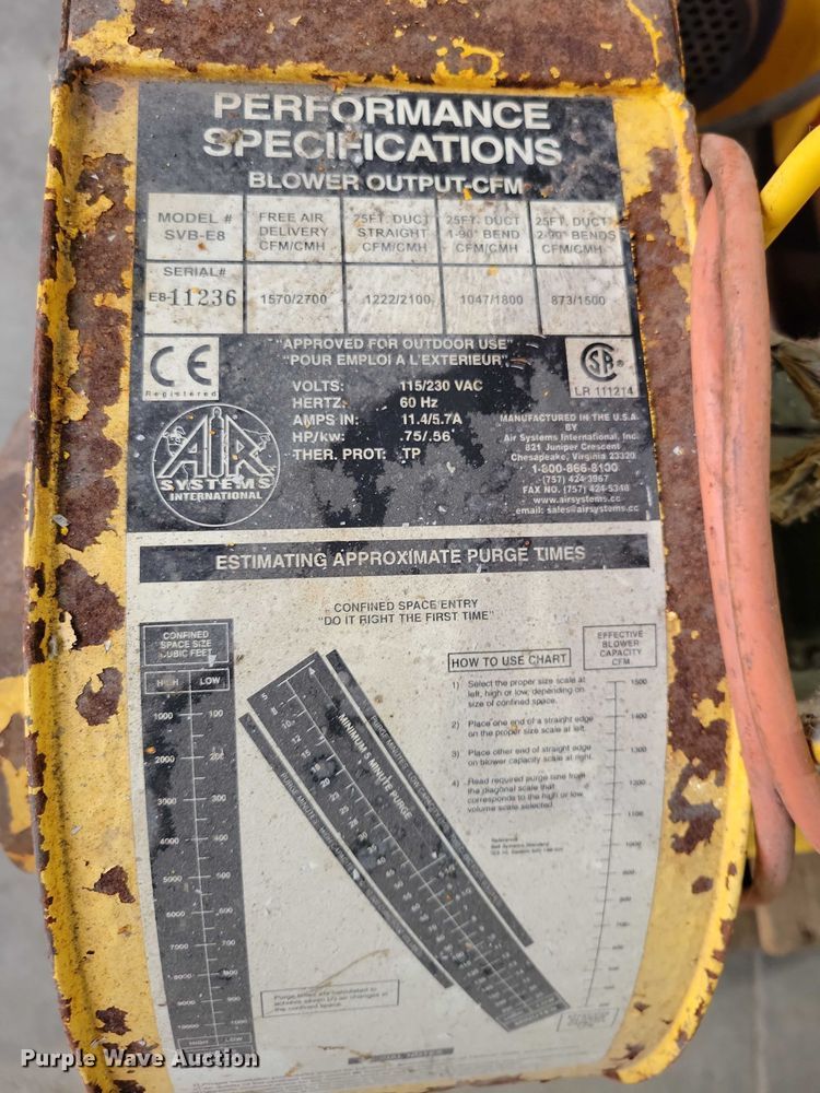 image for item DX6497 (4) Allegro blower fans