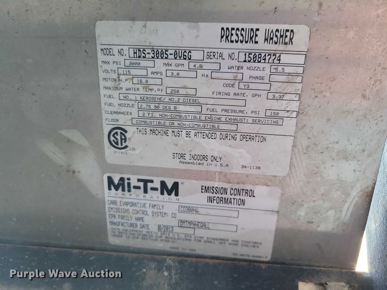 image for item DX6517 Mi-T-M pressure washer